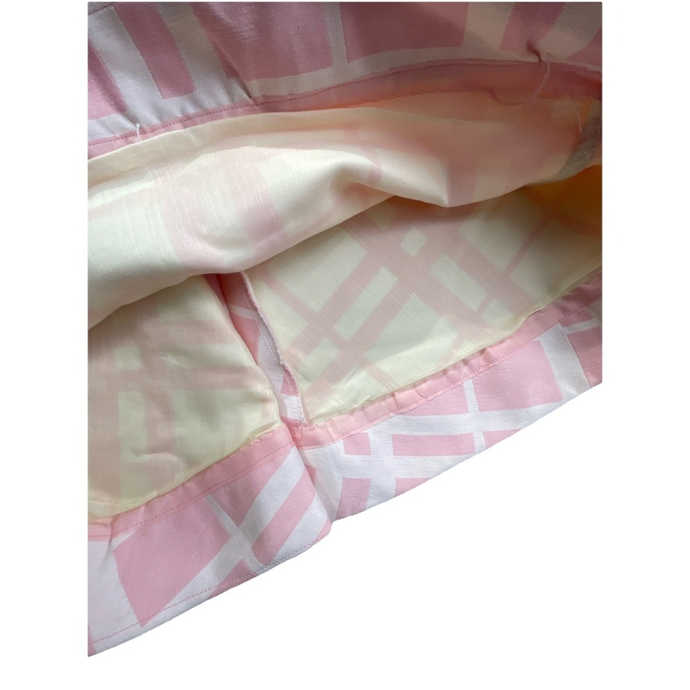 Vintage 1960s Eloise Curtis Happenstance Pink & White Mod Shift Dress Sleeveless - Picture 4 of 14